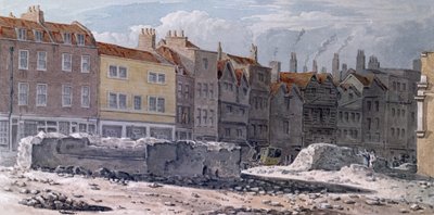 View of the Remains of Old London Wall, 1817 by Robert Blemell Schnebbelie